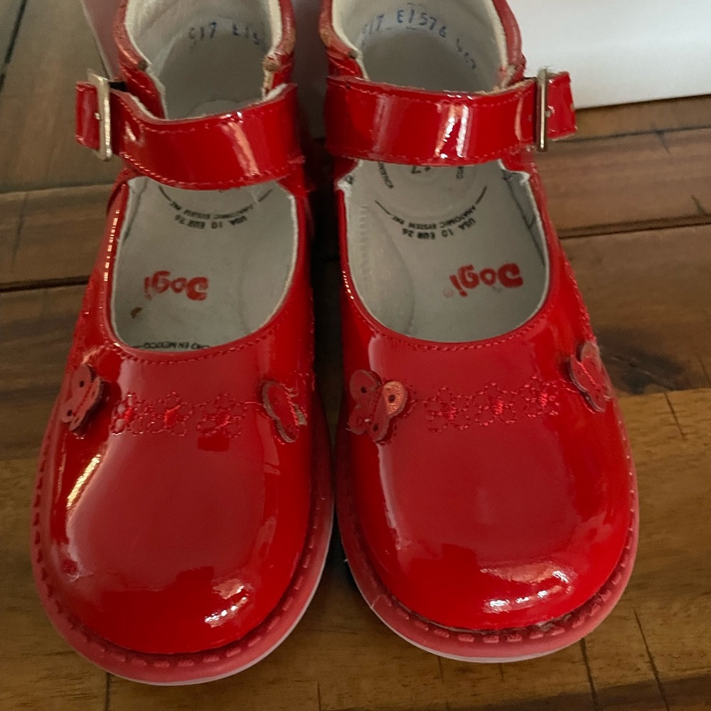 Toddler’s Dogi Made in Mexico Red Patent Leather Dress Shoes - 10